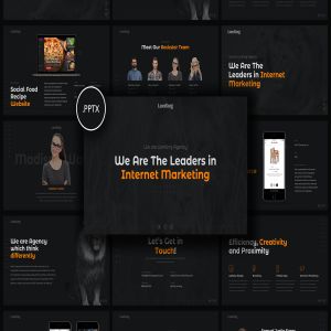 创意互联网市场营销方案PPT幻灯片模板