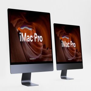 5K高分辨率iMac Pro一体机多角度样机模板 iMac Pro Kit插图14