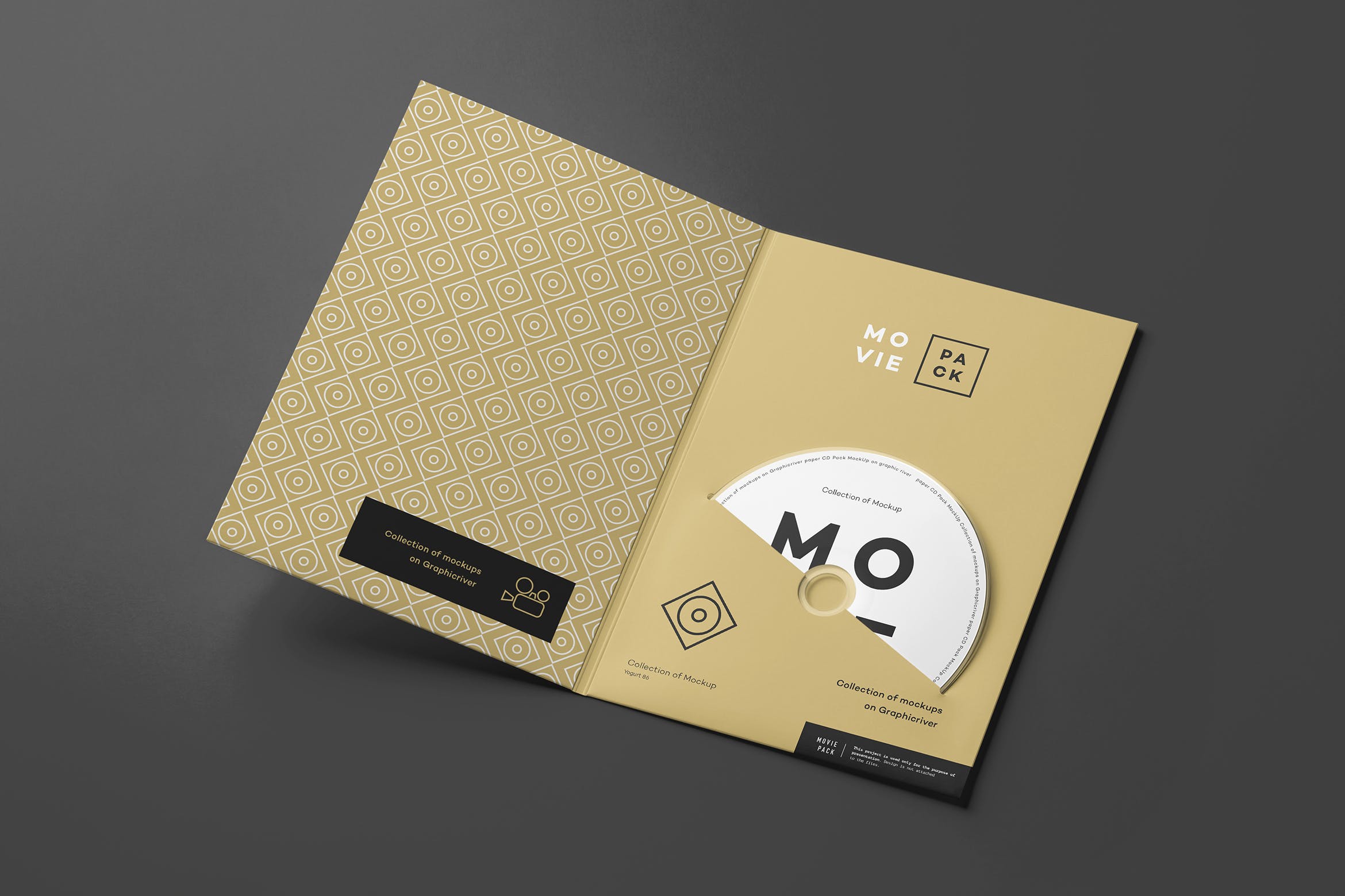 DVD电影光盘外包装设计样机模板4 Movie Pack Mock-up 4