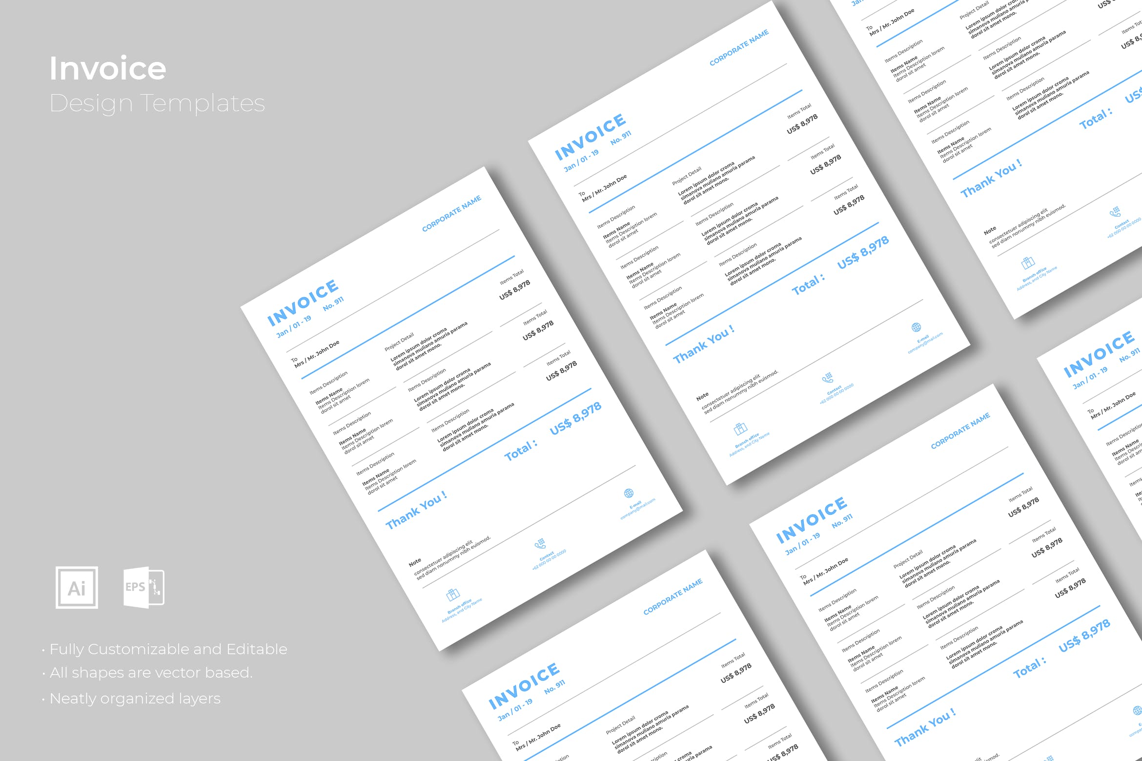 电子发票/单据设计模板v13 SRTP-Invoice Design.13