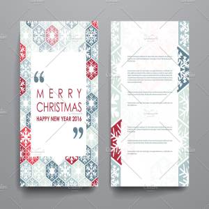 圣诞节主题小册子模板 Merry Christmas Brochures