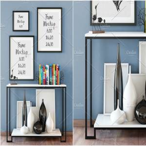 室内艺术品画框样机模板05 Interior Frame Mockup – 05 (1 PSD)