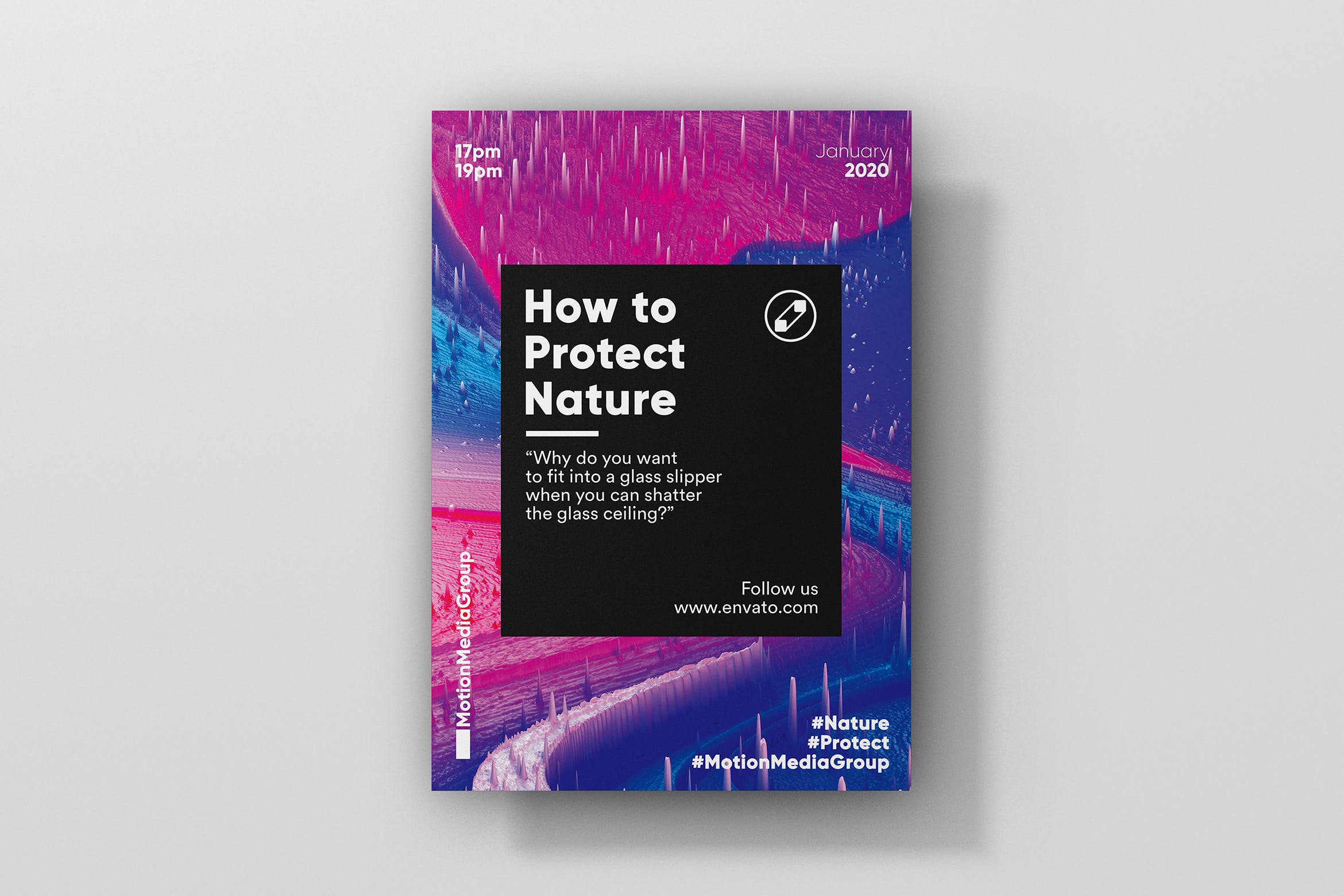 创意抽象艺术传单设计模板v2 Creative Abstract Flyer Template