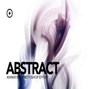抽象人物线条化动画特效PS动作 Abstract Animation Photoshop Action