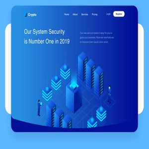 系统安全概念主题网站矢量插画 System Security Desktop Header Illustration