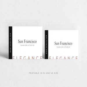 极简主义企业名片设计模板3 San Francisco Business Cards插图3