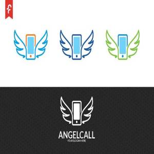 天使寻呼Logo模板 Angel Call Logo插图3