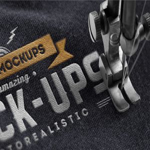 服装缝纫风格Logo样机v1 Logo Mock-Ups / Vol.1