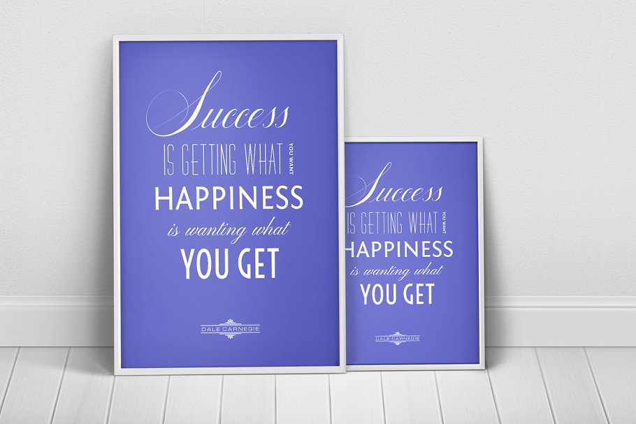 长方形实景海报样机模板 Poster mock-up