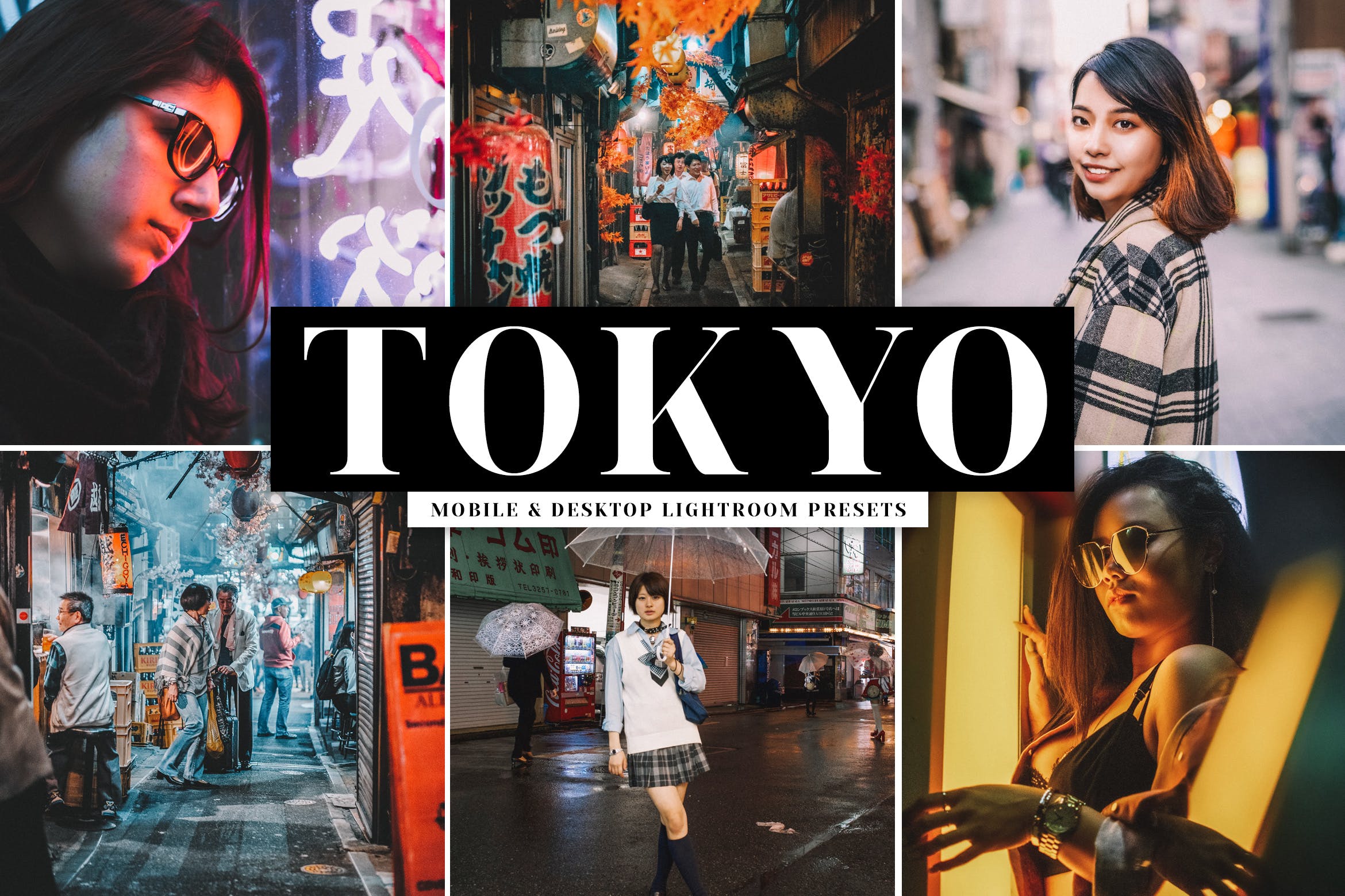 日系风格照片后期处理调色LR预设 Tokyo Mobile & Desktop Lightroom Presets
