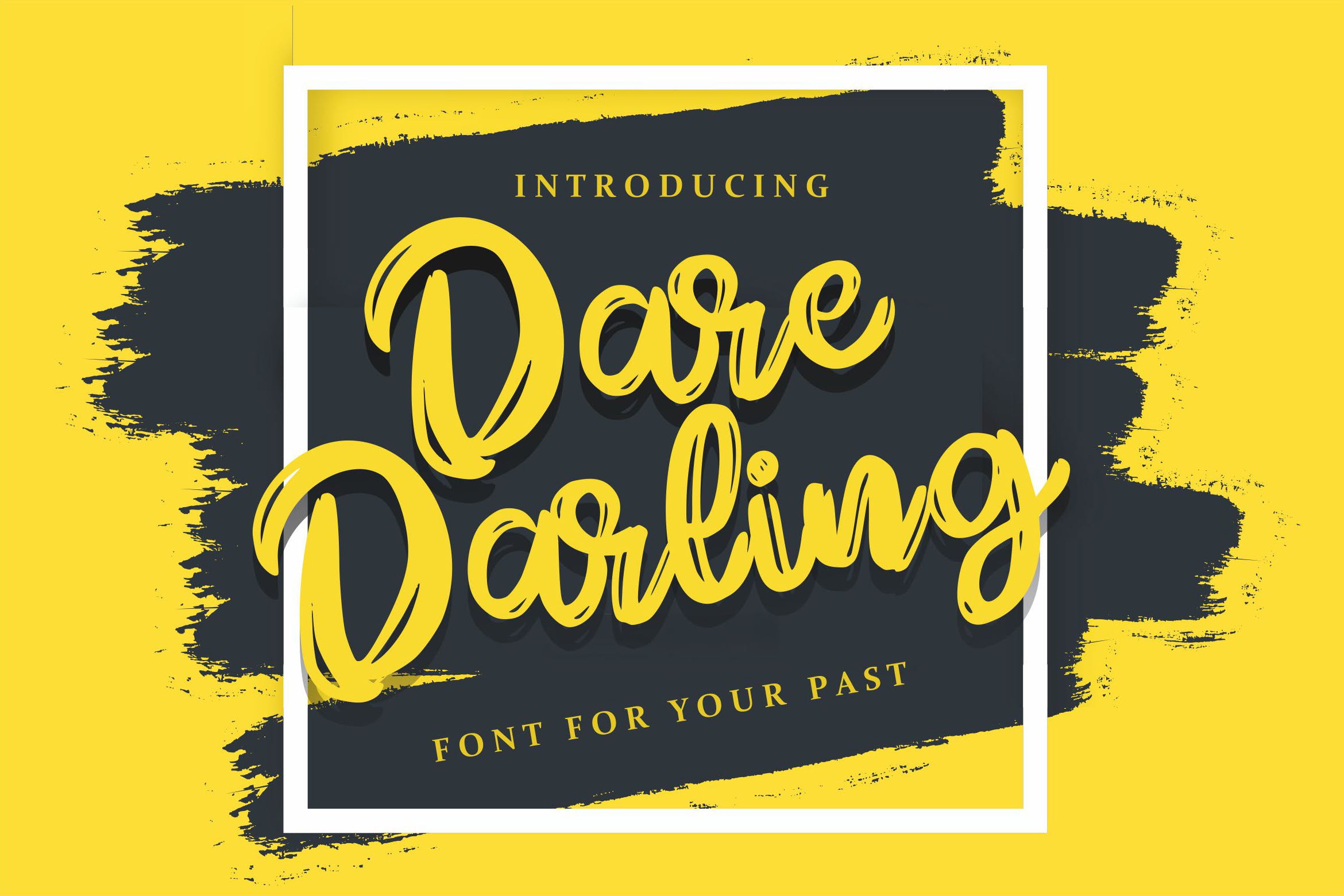英文书法字体笔刷字体下载 Dare Daling | Script Brush Font