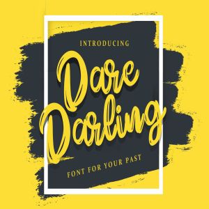 英文书法字体笔刷字体下载 Dare Daling | Script Brush Font