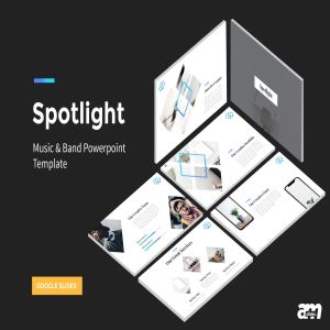 创业公司/企业业务推广Google Slides幻灯片模板 Spotlight – StartUp Google Slides Template