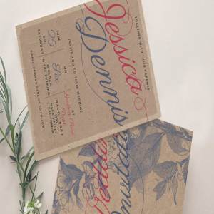 乡村气息婚礼邀请函设计套装 Rustic Wedding Invitation Suite