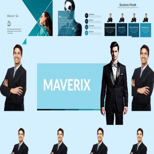 行业咨询代理服务企业适用PPT幻灯片模板下载 MAVERIX Powerpoint Template