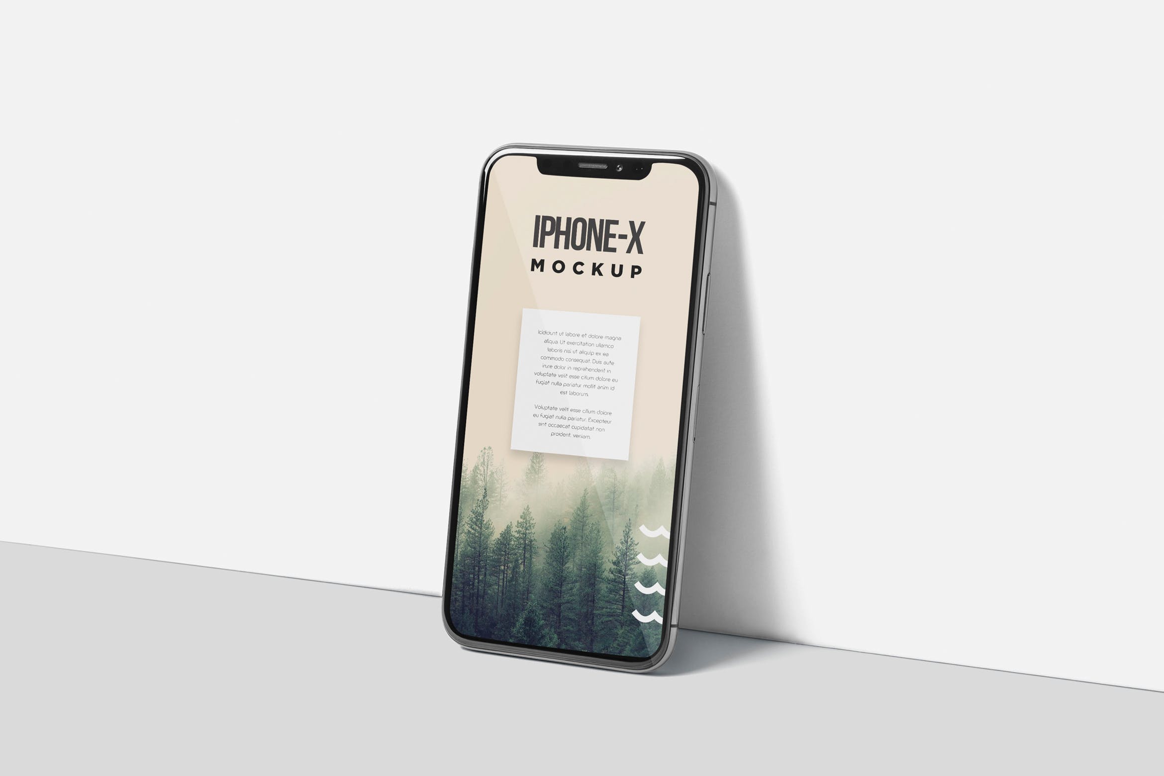 iPhone X智能手机多角度屏幕预览样机模板 iPhone X Mockup
