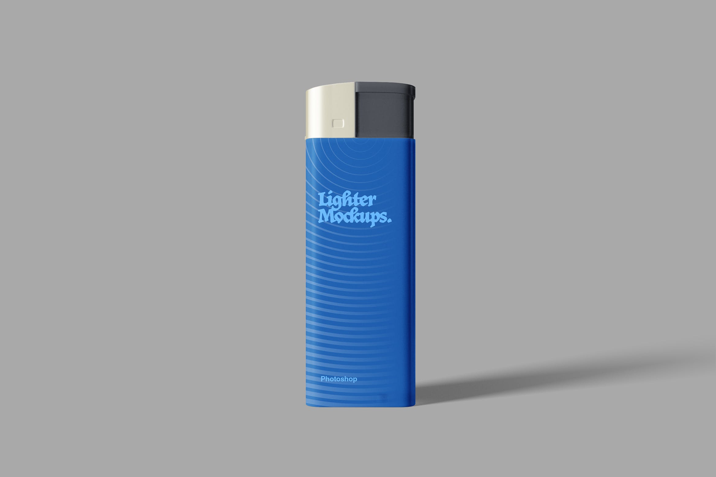 打火机外观设计效果图样机PSD模板 Lighter PSD Mockup