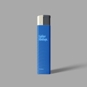 打火机外观设计效果图样机PSD模板 Lighter PSD Mockup