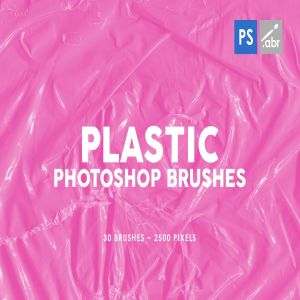塑料材料纹理PS图案印章笔刷03 Plastic Photoshop Brushes | 03