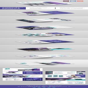 极简风格公司年度概况模板