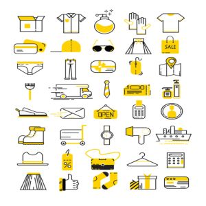 衣物及购物相关矢量图标集 40 Cloths & shopping vector icons