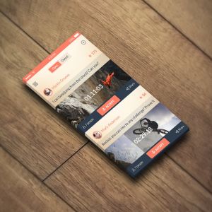 3D立体屏幕APP设计效果图样机 Realistic App Mock ups