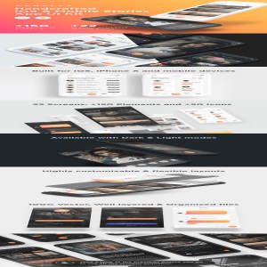 一流设计素材网下午茶：社交资讯阅读类APP UI KITS套装下载[Sketch,PSD]