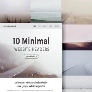 10张网站标题照片 10 Website Header Photos (MINIMAL 1)