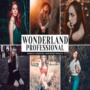 人像摄影照片后期处理华丽调色滤镜LR预设 Wonderland Pro Mobile & Desktop Lightroom Presets