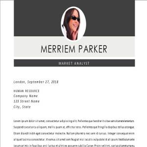 二合一照片简历模板 2 in 1 modern photo resume template