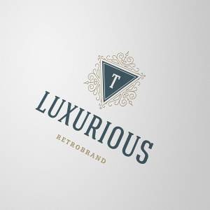 华丽复古感金箔奢侈品牌logo设计 Luxury ornament logo插图6