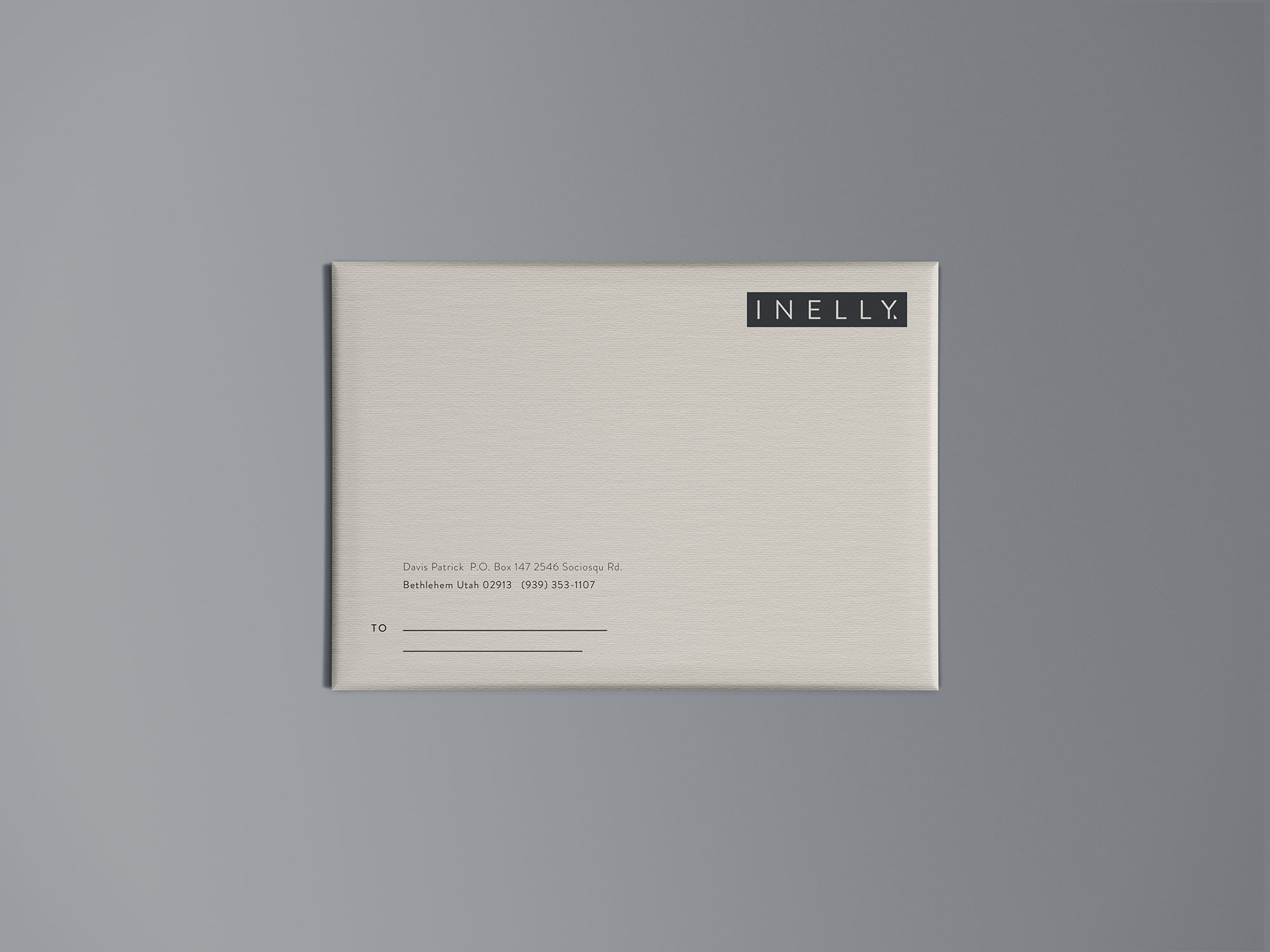 高级信封外观设计效果图样机模板 Paper Packaging Mockup