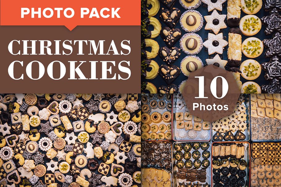 手工制作圣诞曲奇精品照片 Christmas Cookies – Photo Bundle