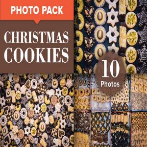 手工制作圣诞曲奇精品照片 Christmas Cookies – Photo Bundle