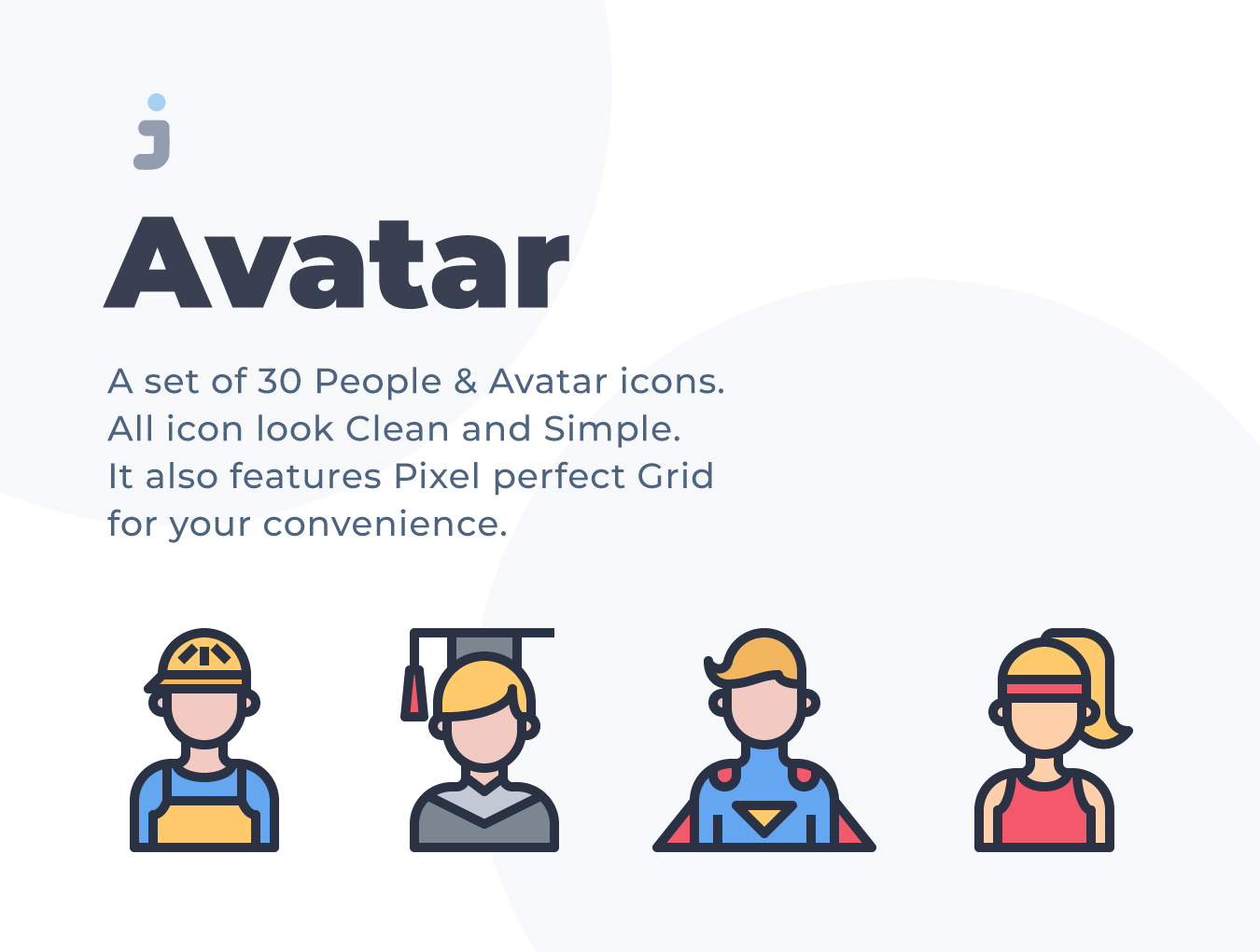 APP与网站常用的虚拟形象头像图标下载[Ai]