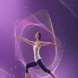 塑身瑜伽运动海报psd模板