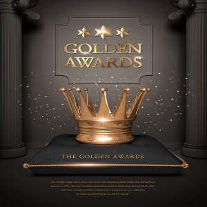 高端金色皇冠海报图片psd素材