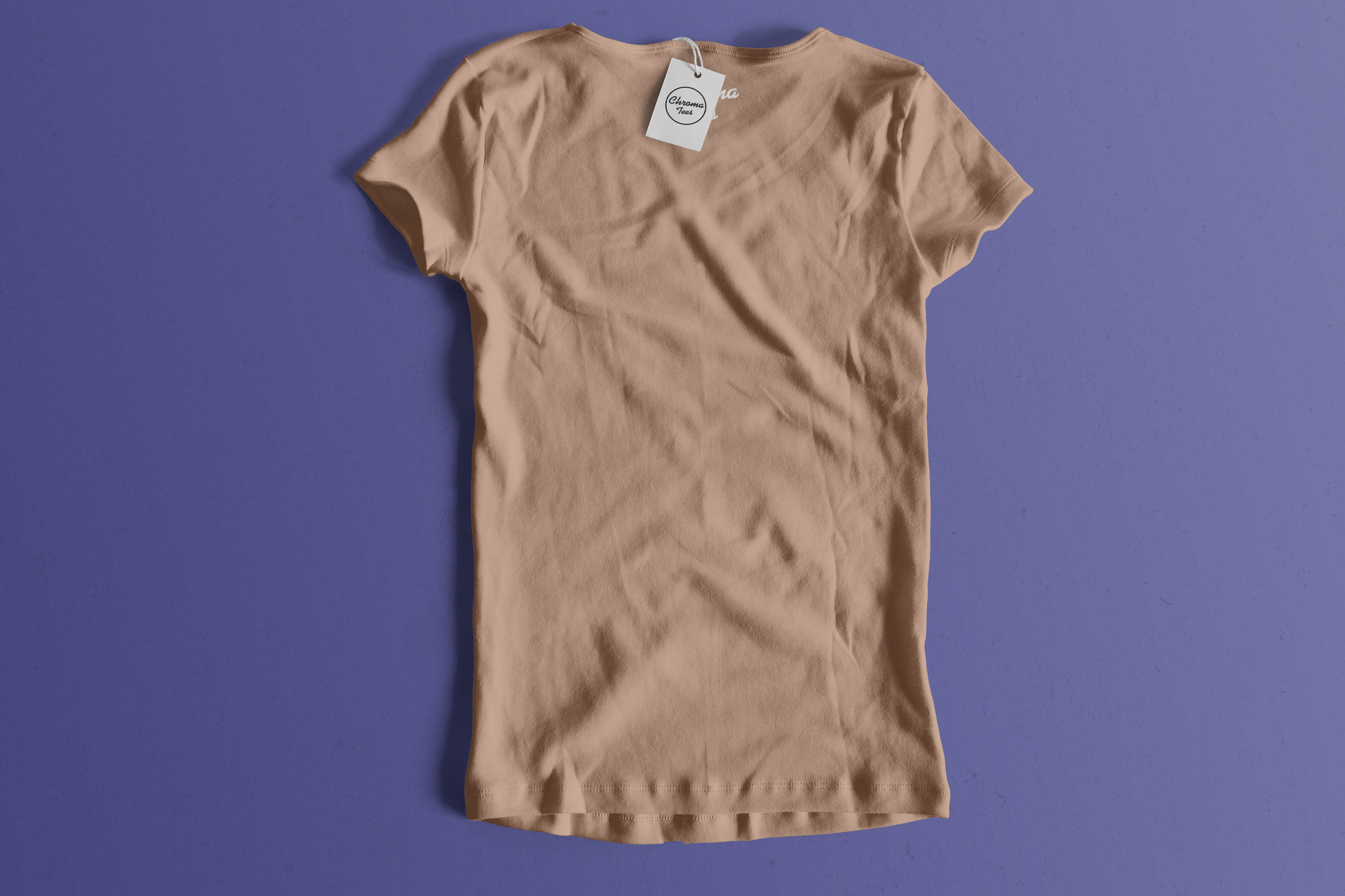 女士T恤背面设计图样机01 Woman Back T-Shirt Mockup 01