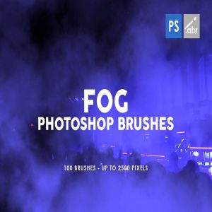 100个烟雾水雾效果PS印章画笔笔刷 100 Fog Photoshop Stamp Brushes