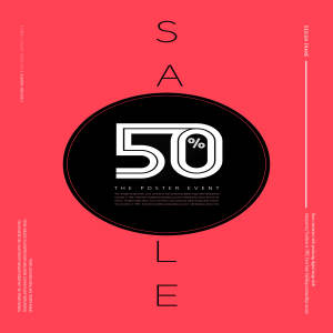 购物折扣促销活动宣传海报设计模板