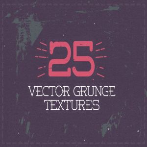 矢量粗糙Grunge风格纹理素材 25 Vector Grunge Textures
