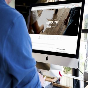 iMac一体机网站UI设计展示样机模板 iMac Screen Display Mock-Up