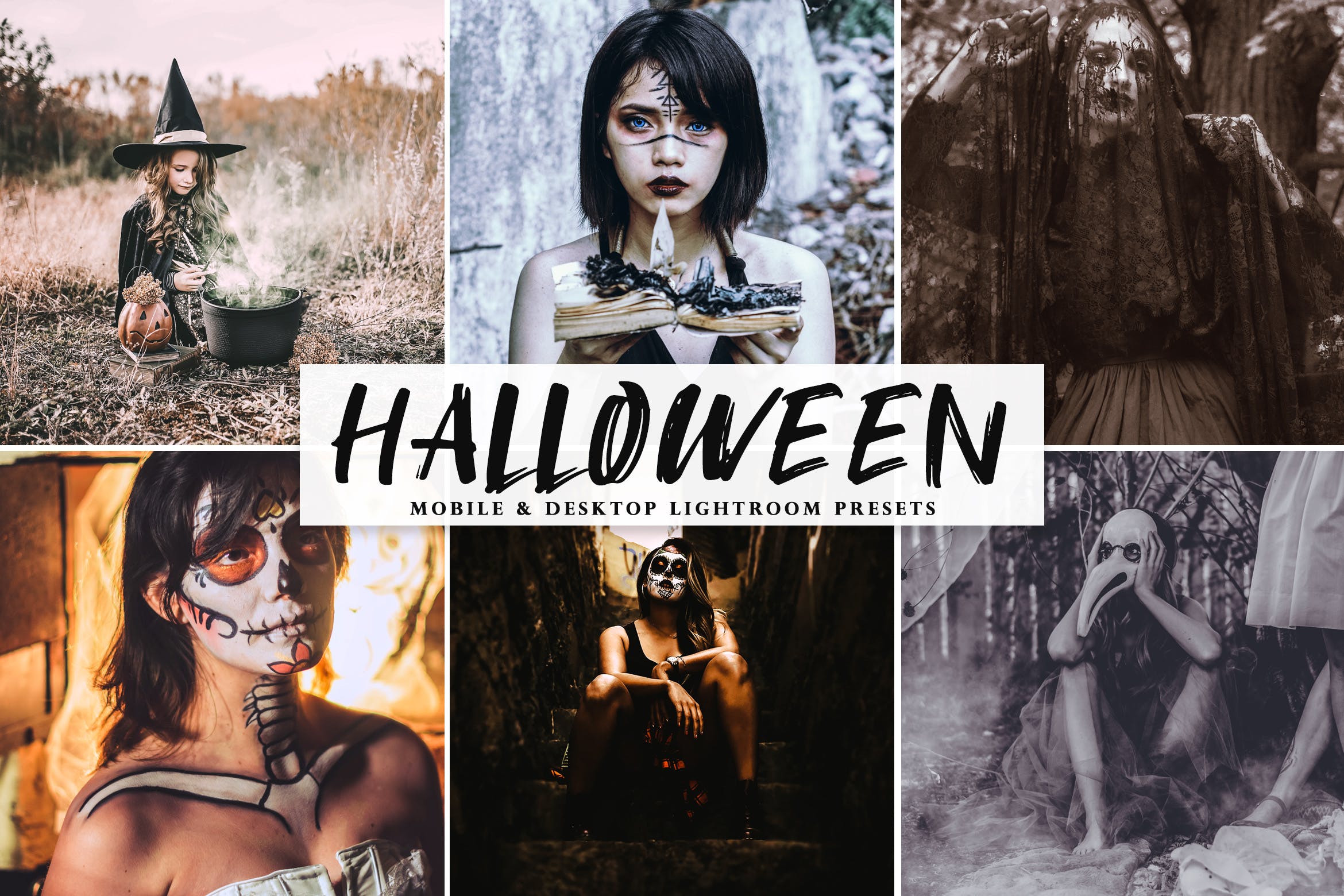 万圣节主题照片专用LR调色预设 Halloween 2019 Mobile & Desktop Lightroom Presets