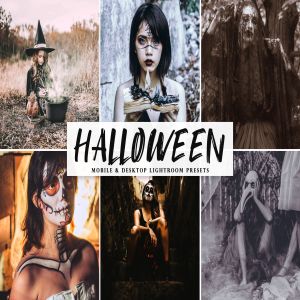 万圣节主题照片专用LR调色预设 Halloween 2019 Mobile & Desktop Lightroom Presets