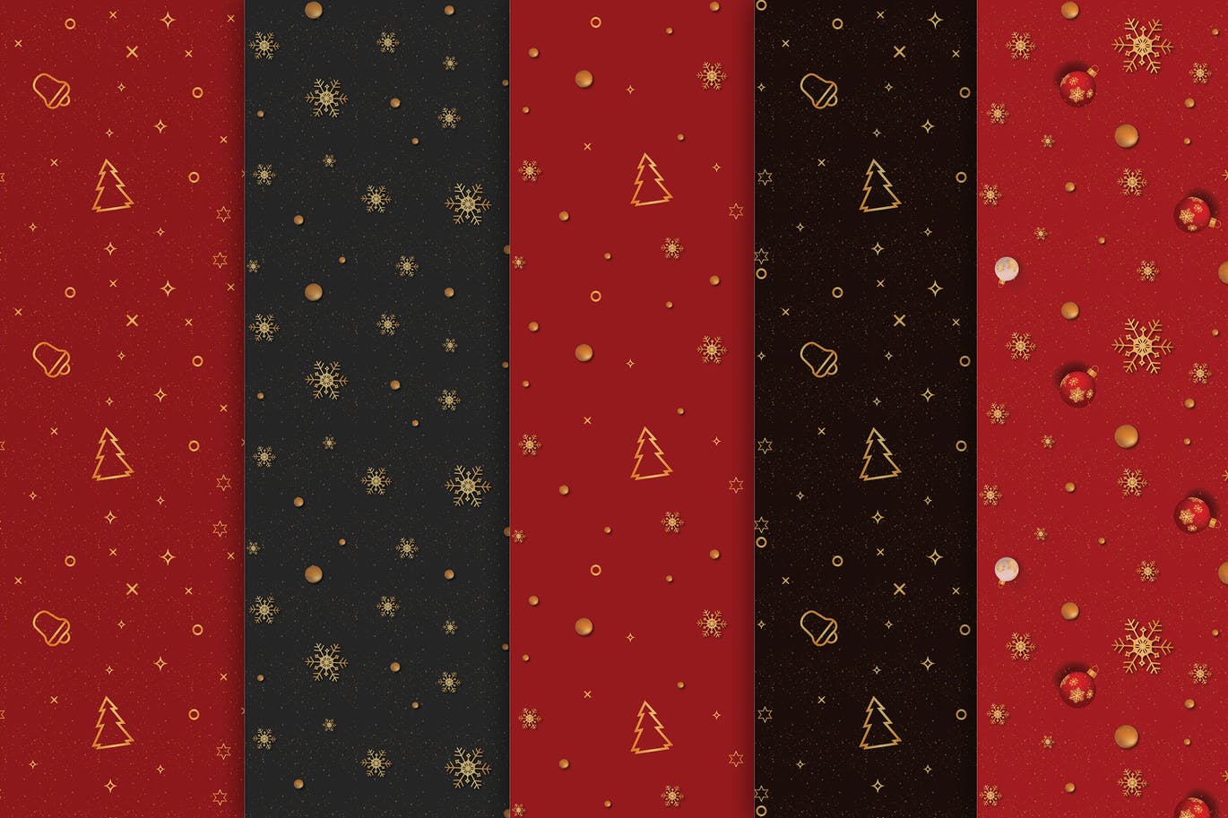 圣诞节庆祝主题节日氛围背景图素材 Merry Christmas Digital Papers