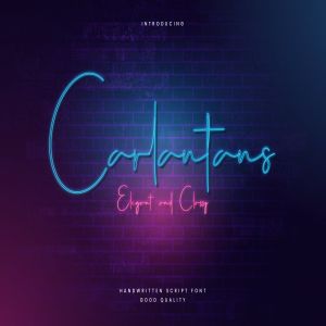 优雅英文连笔签名书法字体下载 Carlantans – Elegant Signature Font