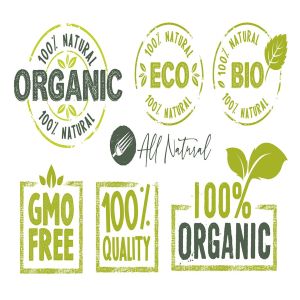 有机食品贴纸标志和徽章设计模板素材 Organic Food Stickers and Badges Collection插图1