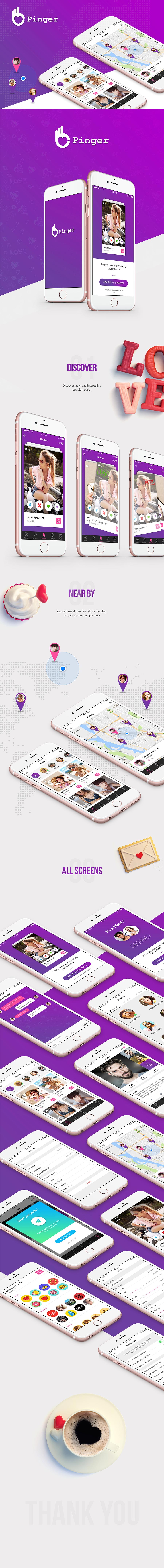 社交交友类APP UI KITS套装下载[PSD]