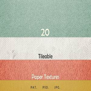 20款蜡纸纸张纹理合集 20 Tileable Paper Photoshop Textures