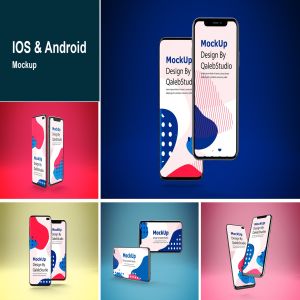 iOS/Android手机应用设计UI效果图样机 IOS & Android MockUp